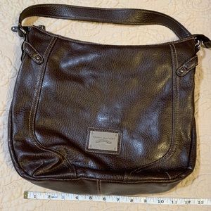 Tommy Hilfiger brown pebble leather purse